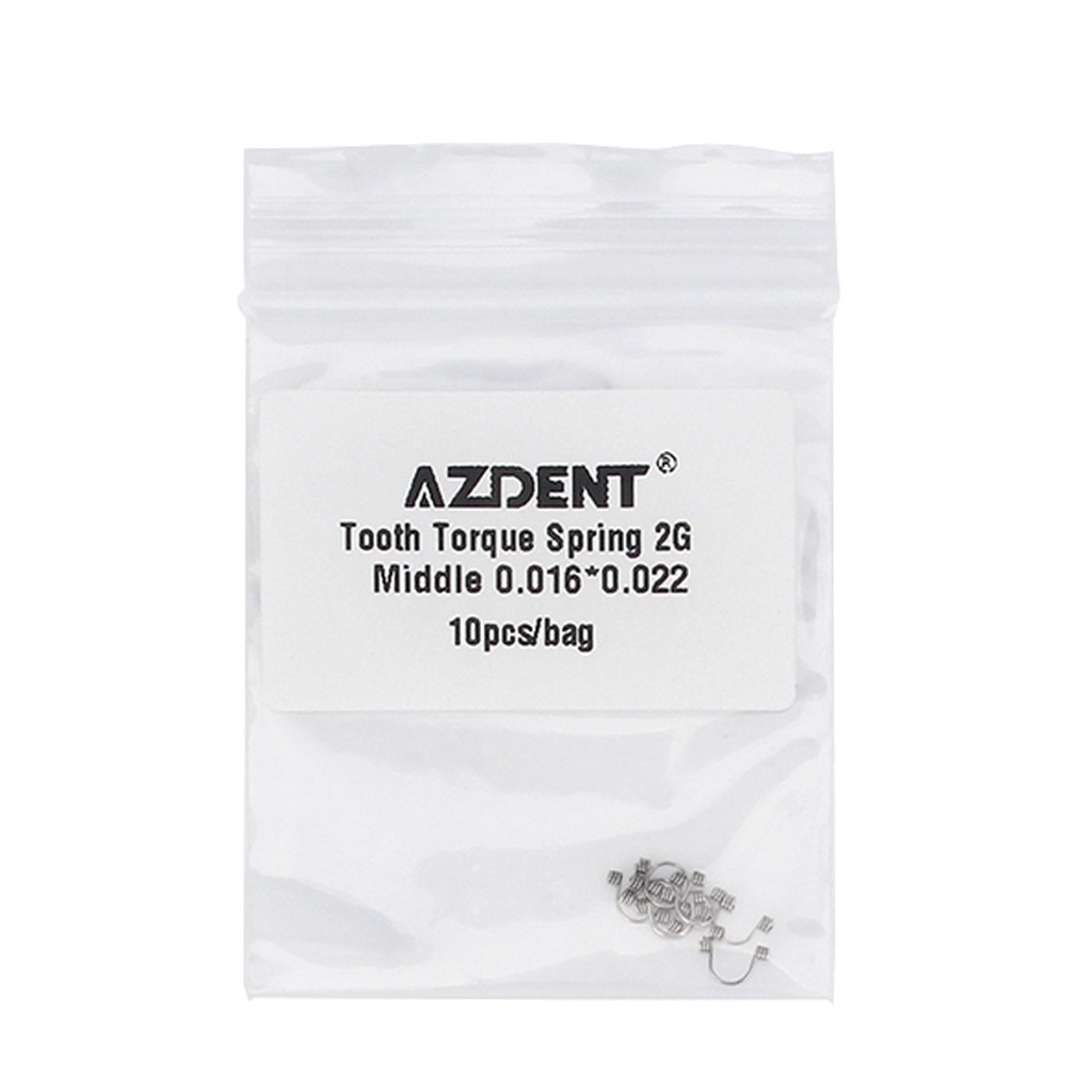 Tooth Torque Rectangular Spring 2G Middle 0.016*0.022 10/Bag