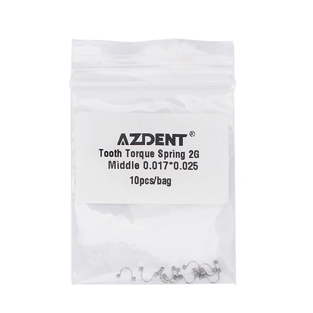 Tooth Torque Rectangular Spring 2G Middle 0.017*0.025 10/Bag