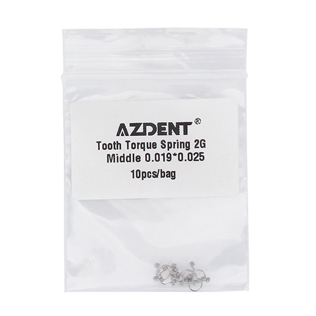 Tooth Torque Rectangular Spring 2G Middle 0.019*0.025 10/Bag